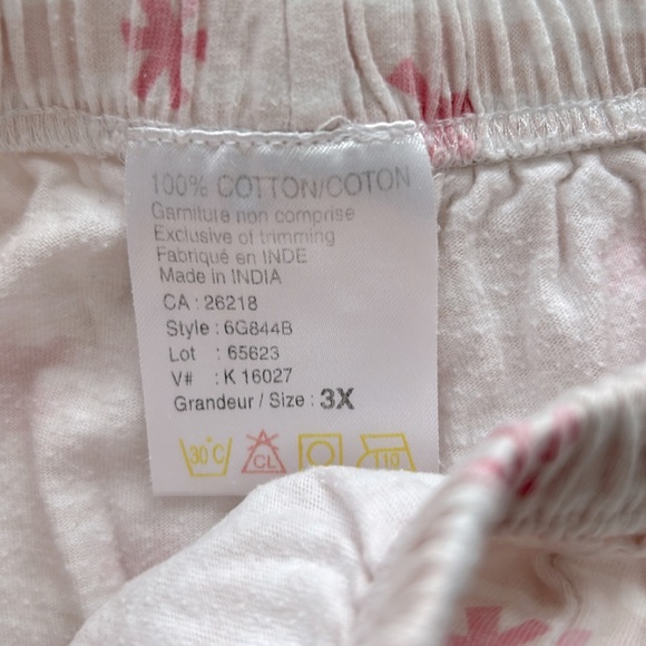 8/$20 Joe Boxer Pink Ballerina Bear Pajama Set Size 3x - Picture 6 of 6